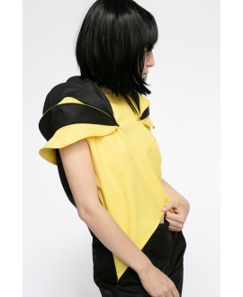 POP BLACK AND YELLOW OVERALL
