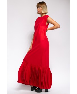 ZORA RED LONG DRESS