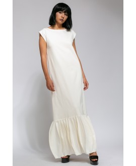 ZORA WHITE LONG DRESS