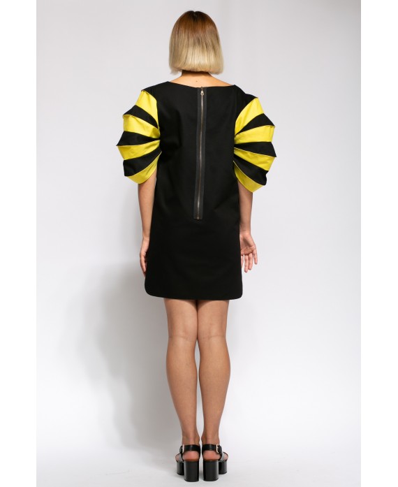 BORA BLACK AND YELLOW DRESS