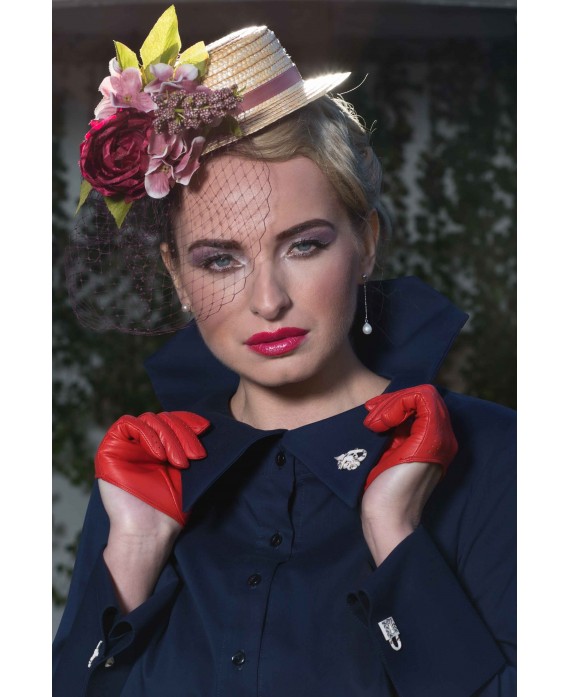 SMALL CANOTIER WITH FLOWER MIX